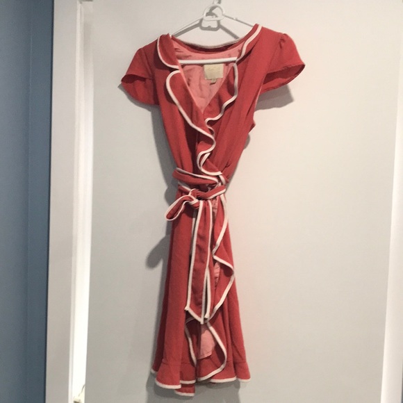MODCLOTH Carnation DAYTIME DAPPER Wrap Dress sz S - Picture 3 of 3